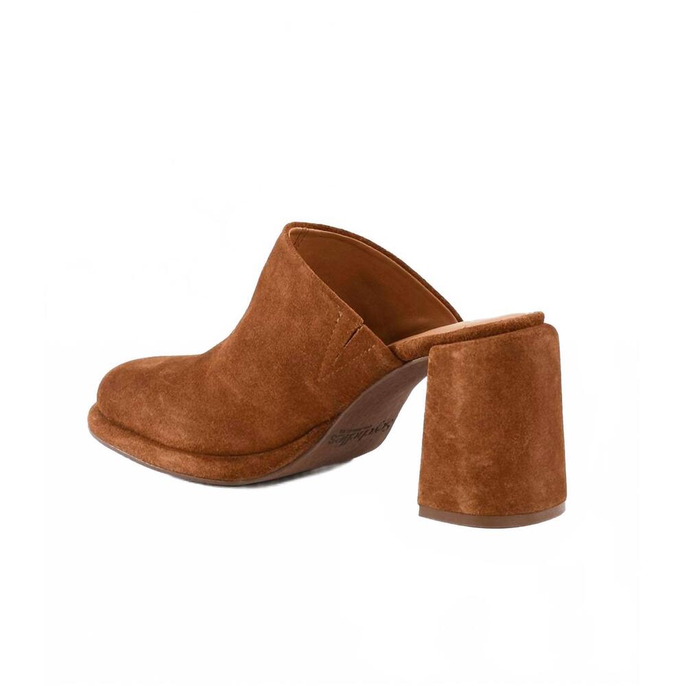 NEW SEYCHELLES women's honor suede high heel clogs in brown - Picture 7 of 10